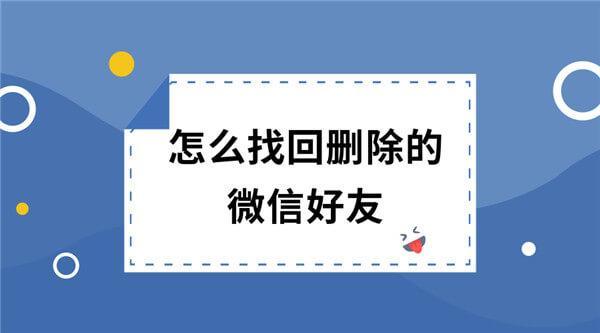 微信删除好友怎么找回,微信删除好友怎么找回有转账记录