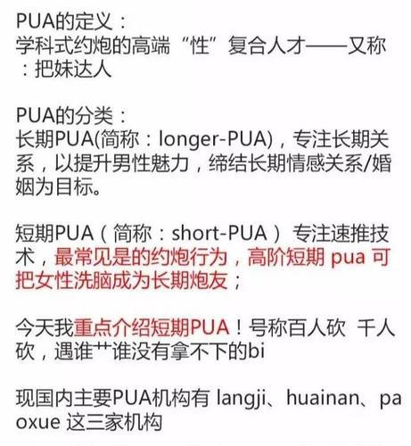 pua什么意思网上(网上说的PUA是什么意思)