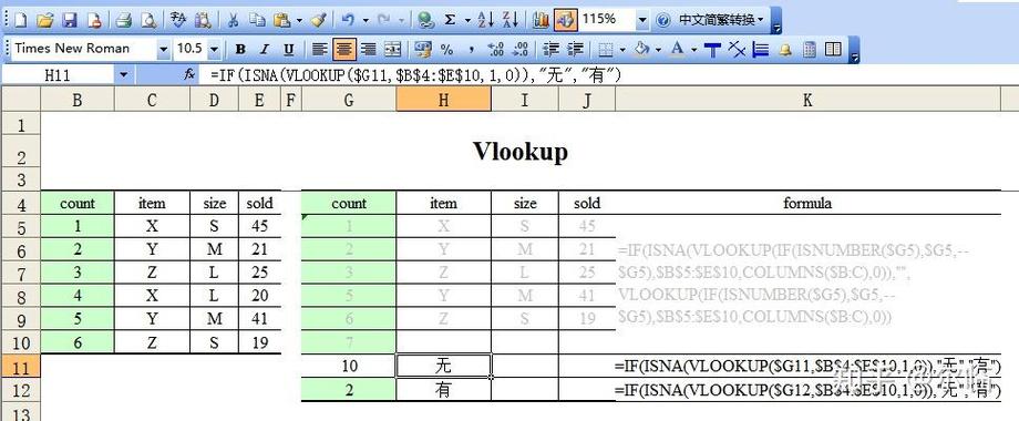 表格函数vlookup步骤(表格中函数vlookup运用)