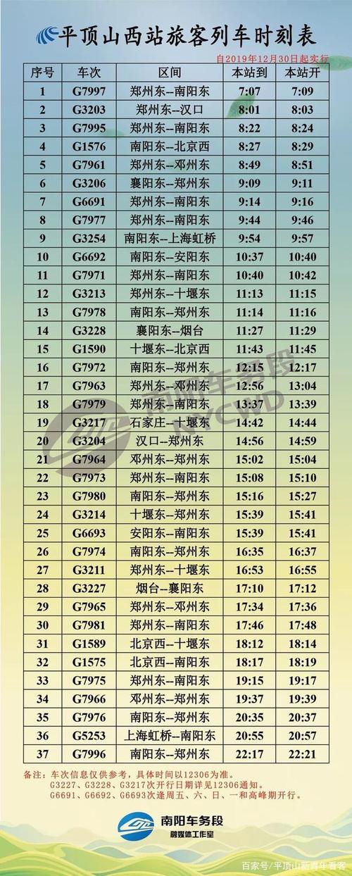 高铁列车时刻表查询(高铁列车时刻表车次查询)