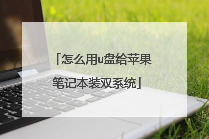 用u盘给苹果电脑装win7系统(如何在mac上安装windows)