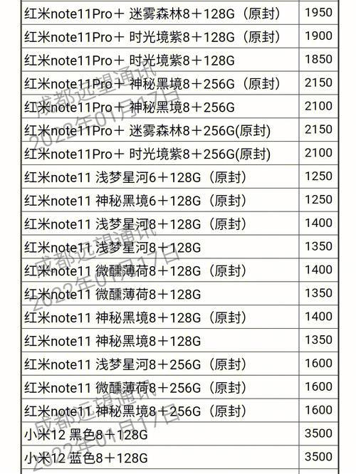 手机报价大全2021中关村(最新最热手机报价中关村在线)