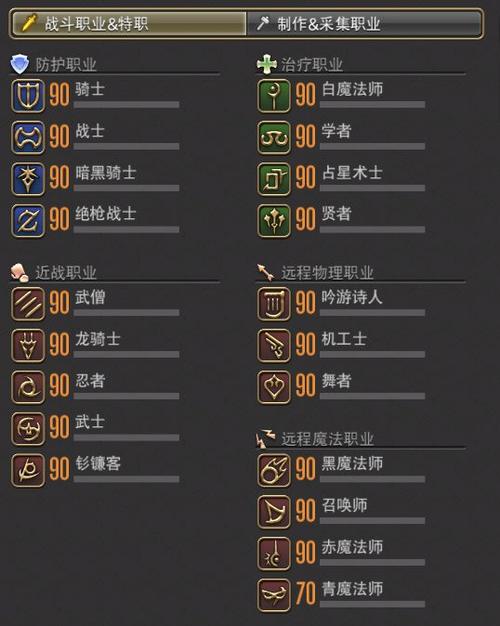 ff14能转职成多个职业吗(ff14转职业要重新升级吗)