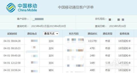 吉林移动网上营业厅(网上营业厅查询通话详单)
